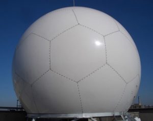 PTFE fabric for satcom and weather radome